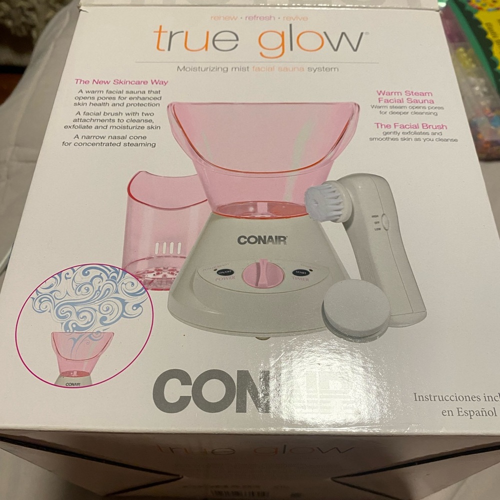 Conair true glow/ facial sauna system